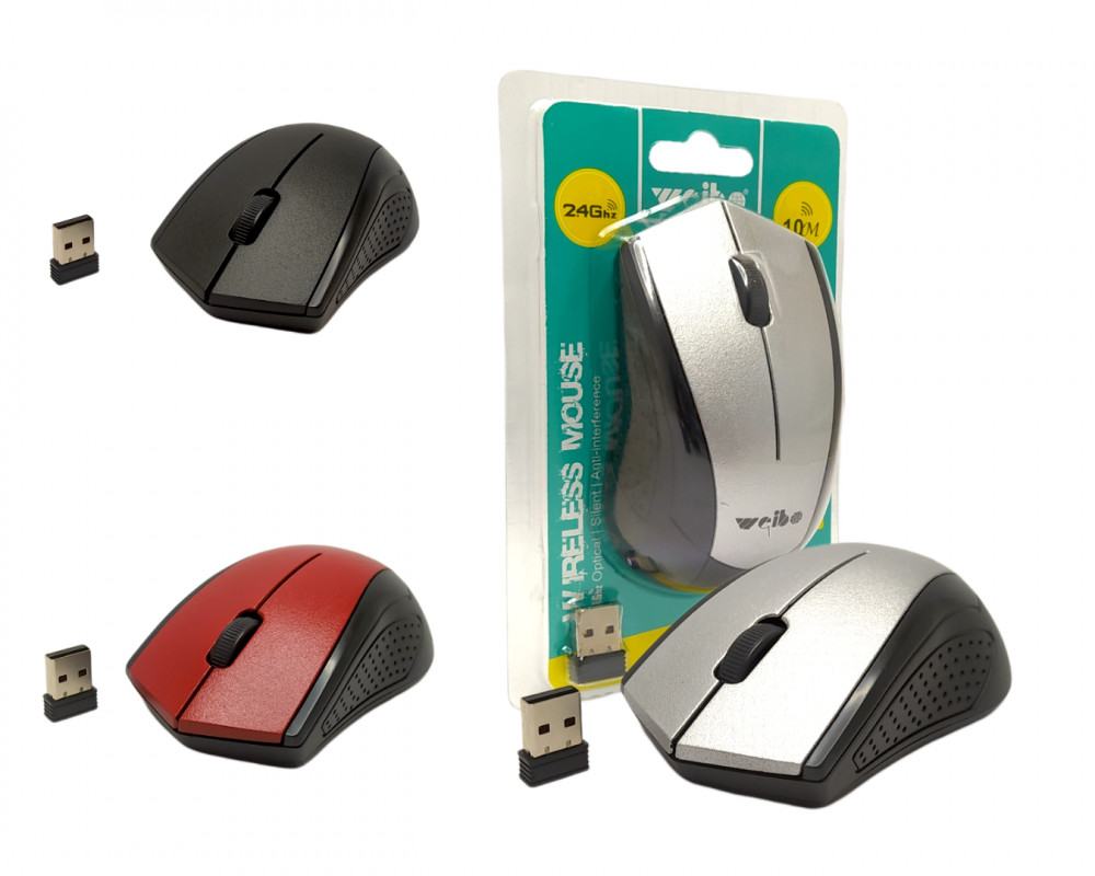 Mouse Sem Fio Weibo 1600dpi para PC e Notebook