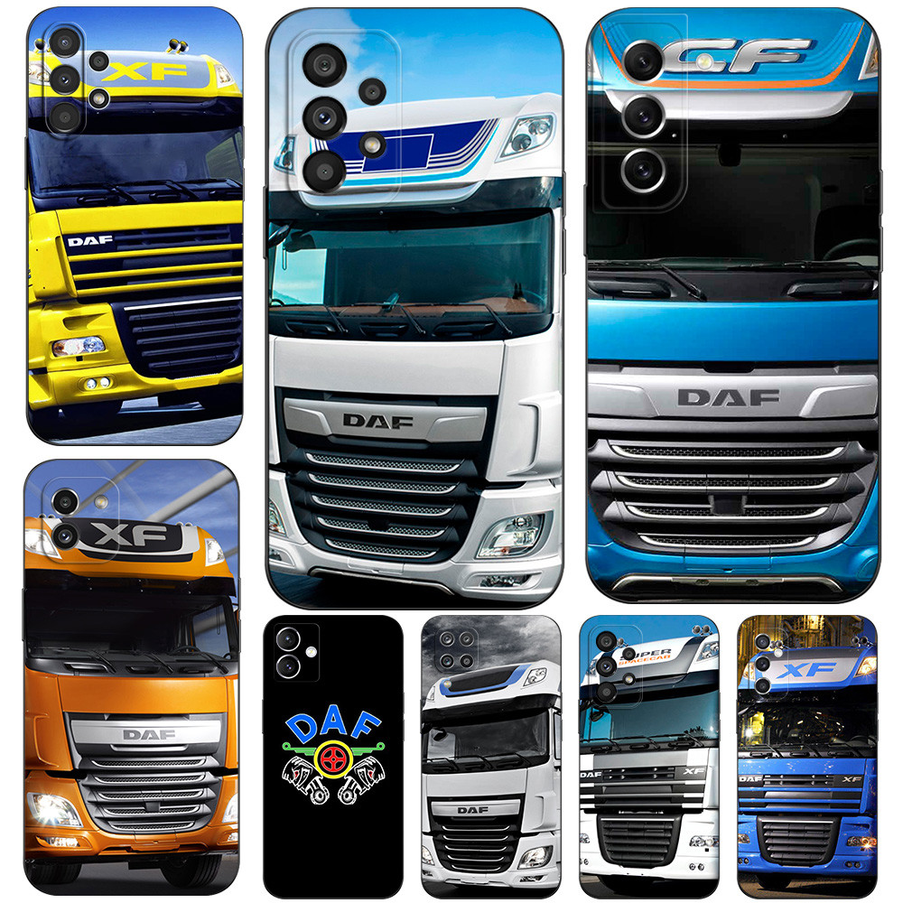 Capa Para Samsung Galaxy A05 A05S M14 A15 A25 Silicone Macio De Telefone Preto tpu DAF Caminhão Carro