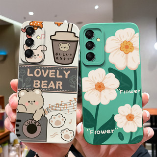 Caixa Para Samsung Galaxy M35 5G Proteção Da Câmera Popular Flor Capa De Silicone M 35 Bumper em Oferta na Shopee