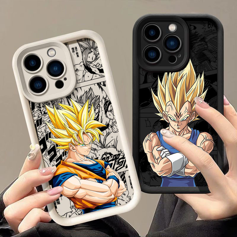 Bola De Dragão Z Anime Goku Caixa De Quadrinhos Para iphone 16 15 11 13 Pro Max Xr X 7 8 14 Plus 12 13 Mini Xs Macia Fosca 16Pro Capa De Proteção Câmera À Prova De Choque