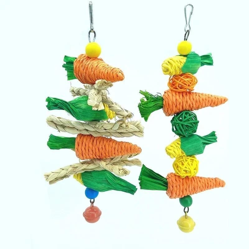 Brinquedo para pequenos animais de estimação, brinquedo para papagaio, brinquedo para mastigar para hamster, brinquedo d