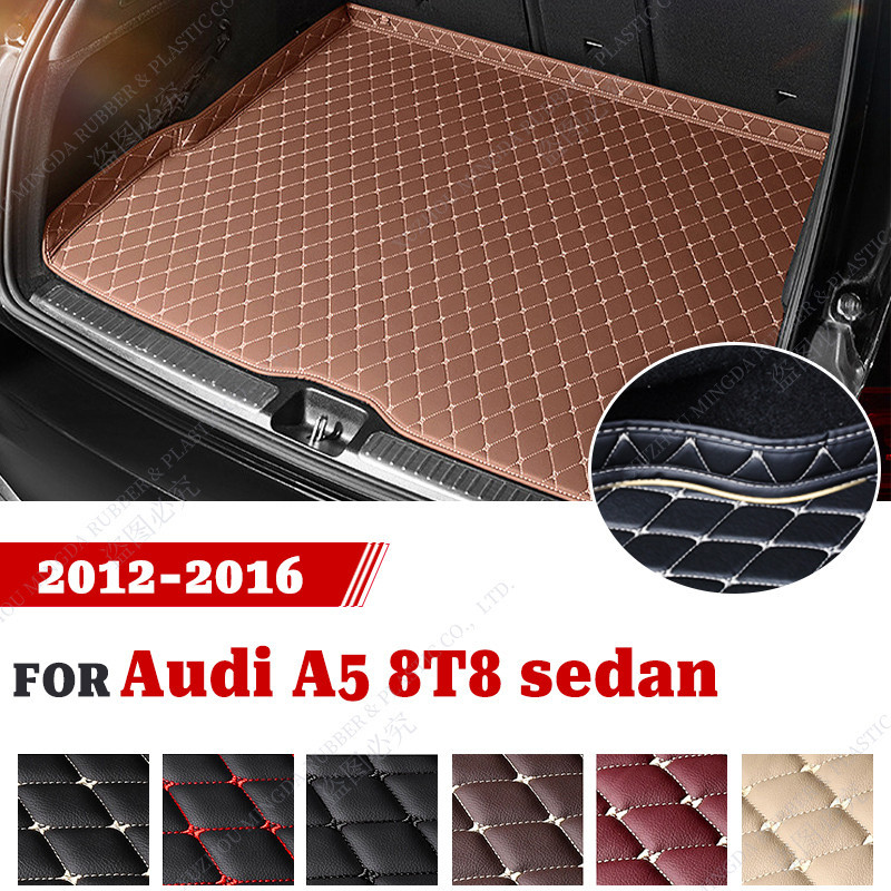 Tapete Lateral Alto Para Porta-Malas De Carro , À Prova D'água , Audi A5 sedan 8T8 2012 2013 2014 2015 2016 , Acessórios
