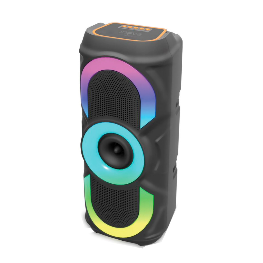 Caixa de Som Bluetooth LED RGB Entrada Auxiliar Speaker MD12270