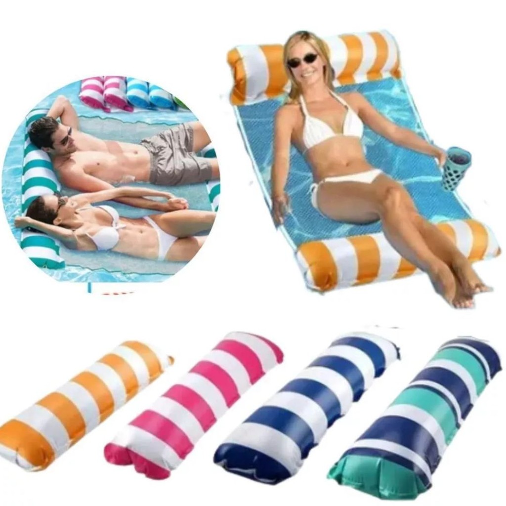 Rede de Piscina Flutuação e Conforto em Malha de PVC Rede de Descanso Aquática: Transforme sua Piscina em um Spa