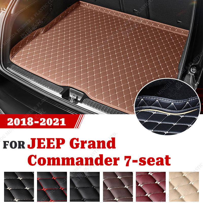 Tapete De Porta-Malas De Carro Para JEEP Grand Comandante 7 Lugares 2018 2019 2020 2021 Acessórios Personalizados Decora