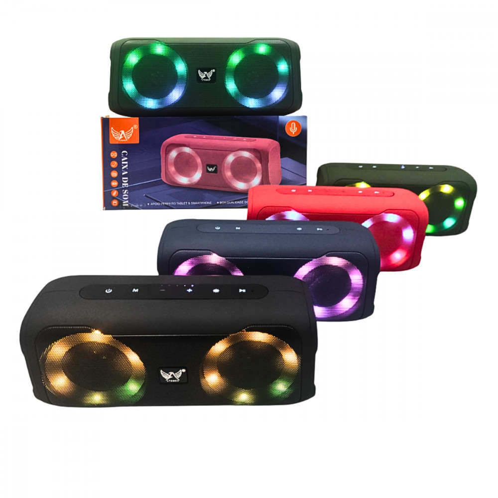Caixa de Som Bluetooth RGB 5W Portátil - Altomex AL-6095