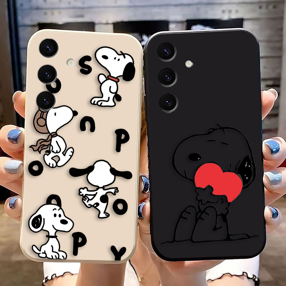 Anime Snoopy Peanuts Dog Capa De Telefone Com Foto Personalizada Para Samsung S25 S24 S23 S22 S21 S20 FE S10 LITE S11E S