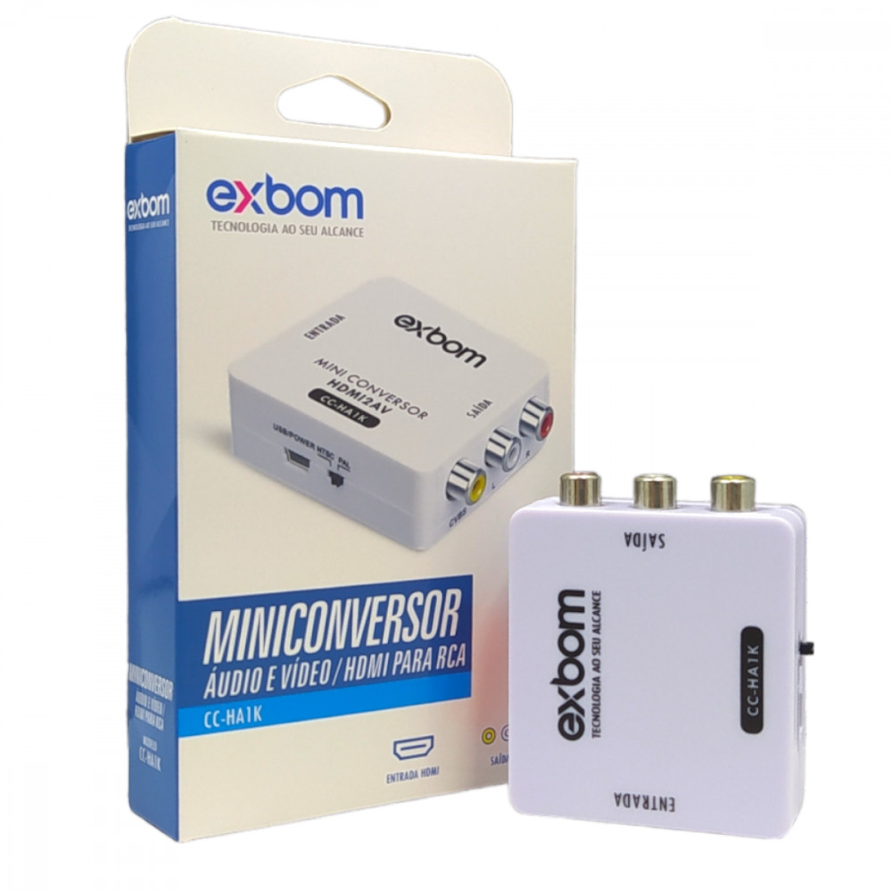HDMI para RCA: Adapte Seus Dispositivos com Exbom!