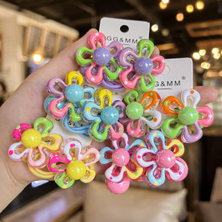 2 Pçs Nova Cor Bonito Flores Bloqueadas Crianças Faixas De Cabelo Elásticas Meninas Acessórios Para O em Oferta na Shopee