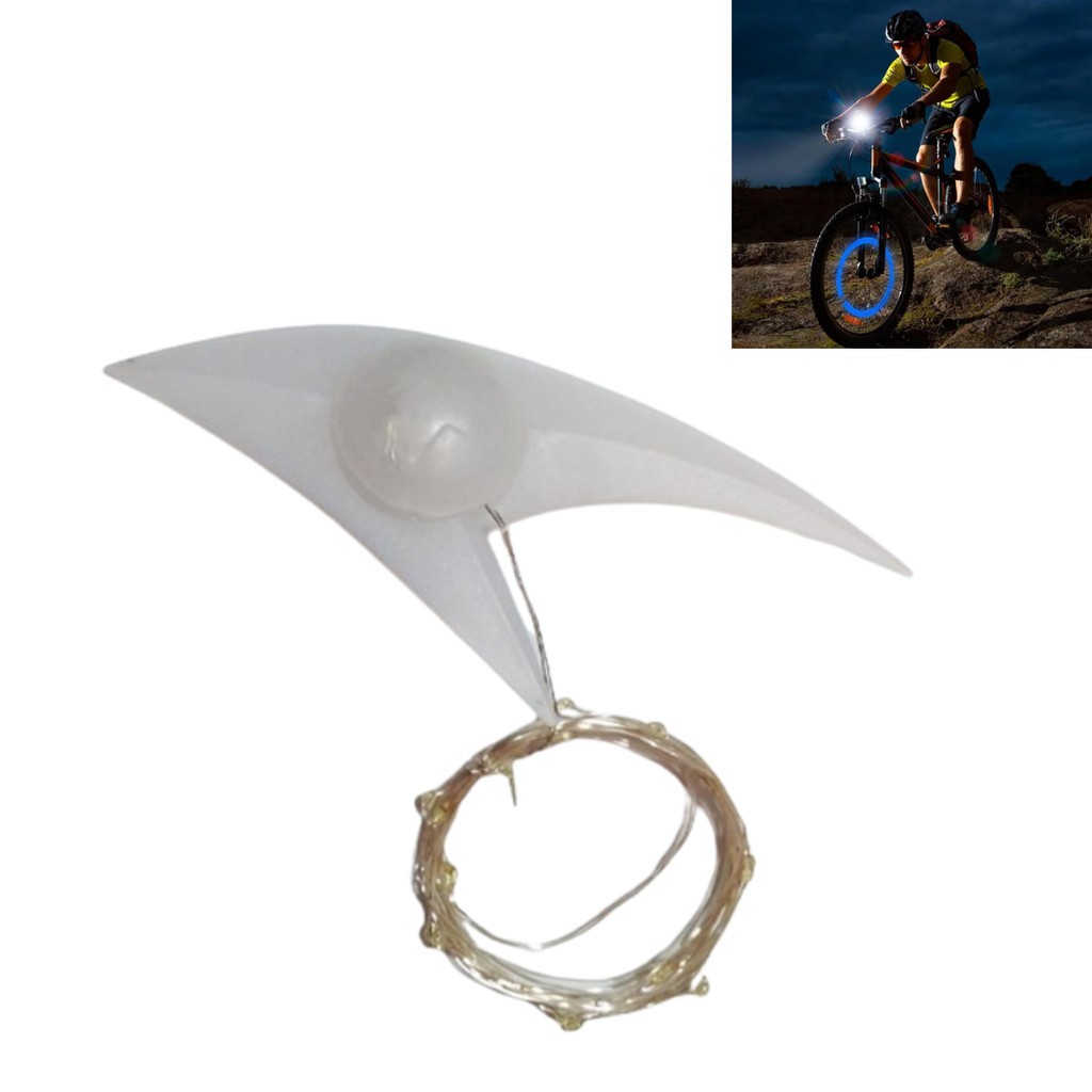 Lanterna Led Luz Sinalizador Noturno para Roda Bicicleta Bike Triciclo Ciclismo Resistente a Água