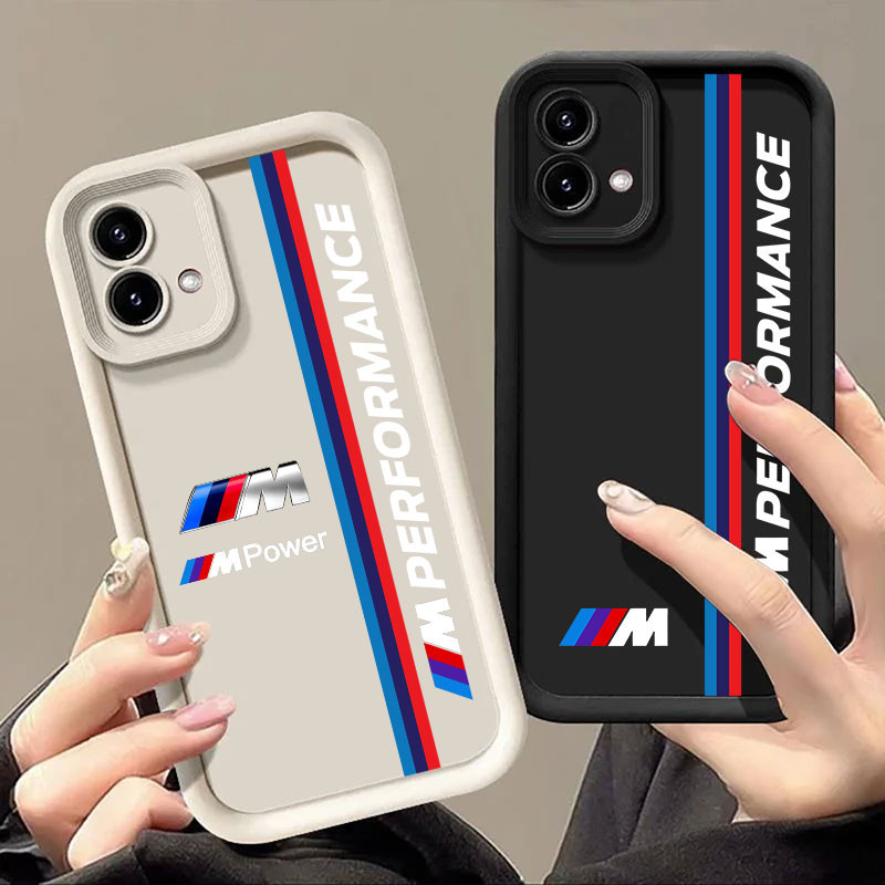 Vermelho Azul Bmws Esporte Carro Caso De Telefone Para Motorola MOTO G85 G84 G35 5G G54 G75 G32 G34 G22 G14 Borda 40 Neo
