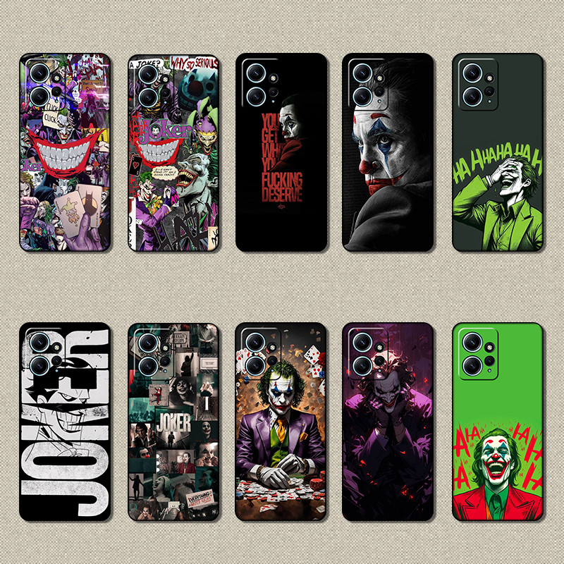 Capa De Telefone Preta Macia E Elegante Para Xiaomi Redmi Note 12 4G joker Cover