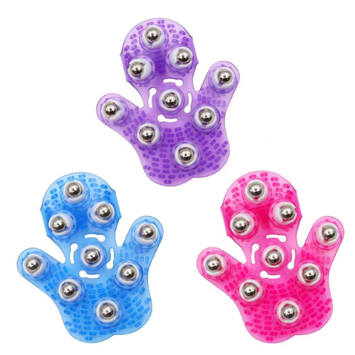 Luva para Massagem com Bolinhas Relaxantes