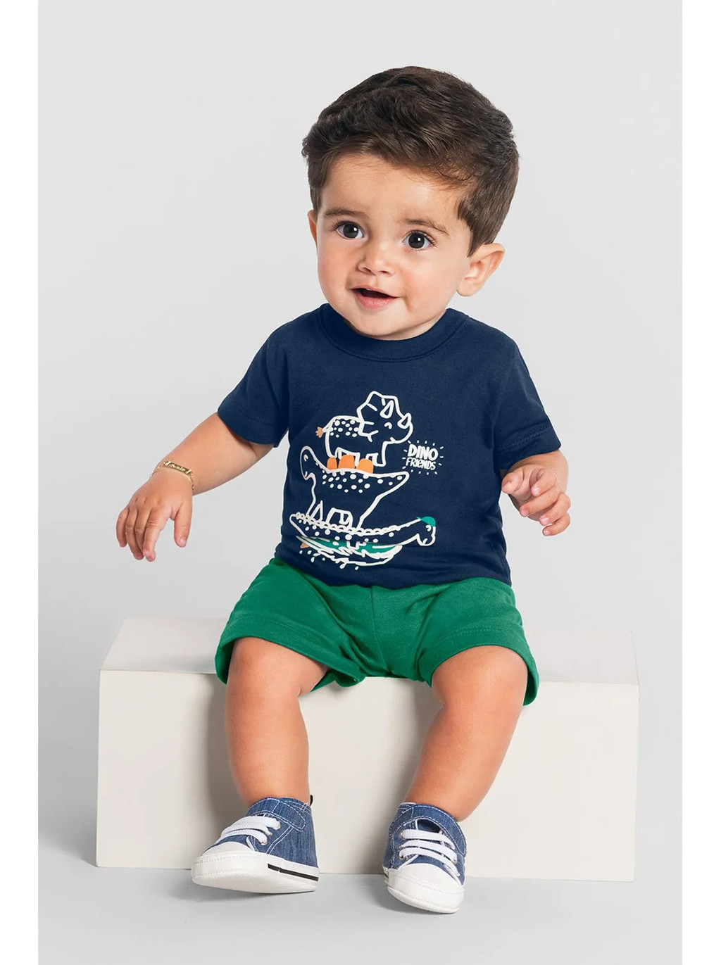 Conjunto Bebê Menino De Dinossauros Brandili