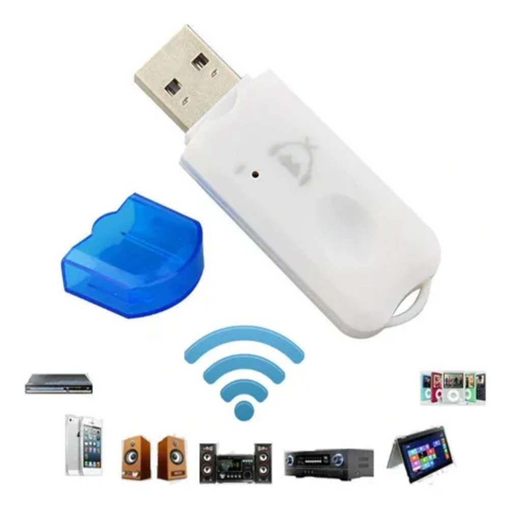 Receptor Adaptador Wireless Usb Bluetooth Som Dongle 10m Para Carro Música Oferta Promoção Imperdível
