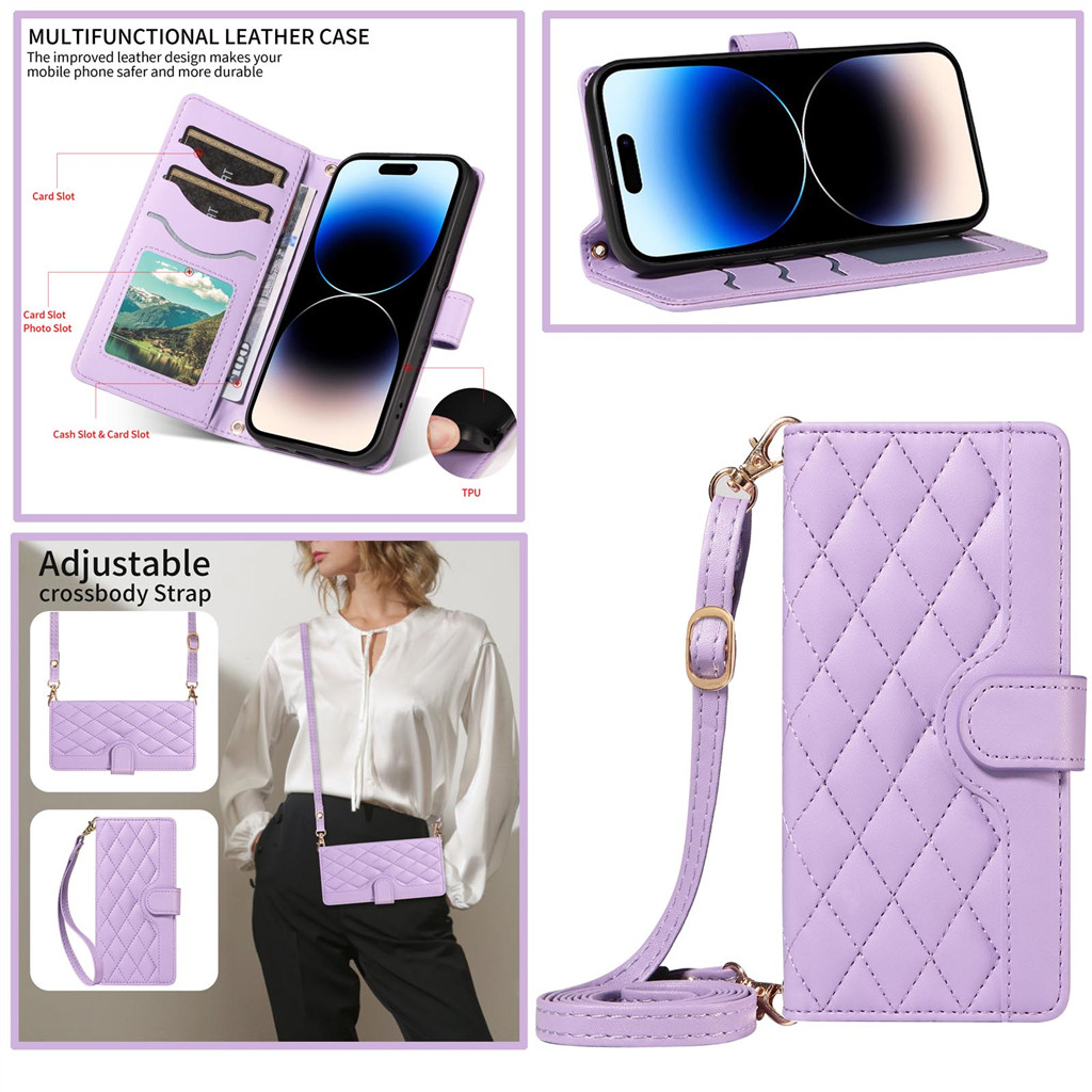 Capa Carteira Para Samsung Galaxy A08 A07 A06 A18 A17 A16 A15 A14 A27 A57 A37 A56 A36 A26 A54 A55 Diamante Em Relevo Lux