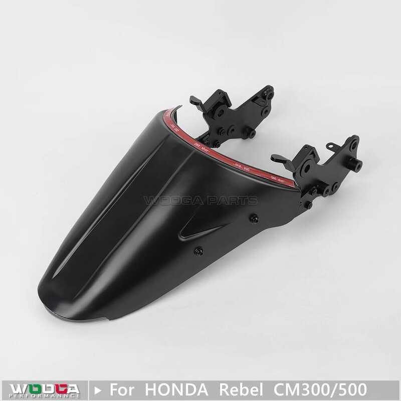 Adequado para Honda CM300 CM500 modificado paralama traseiro com luz cauda curta traseira lama telha luz da cauda sinal 