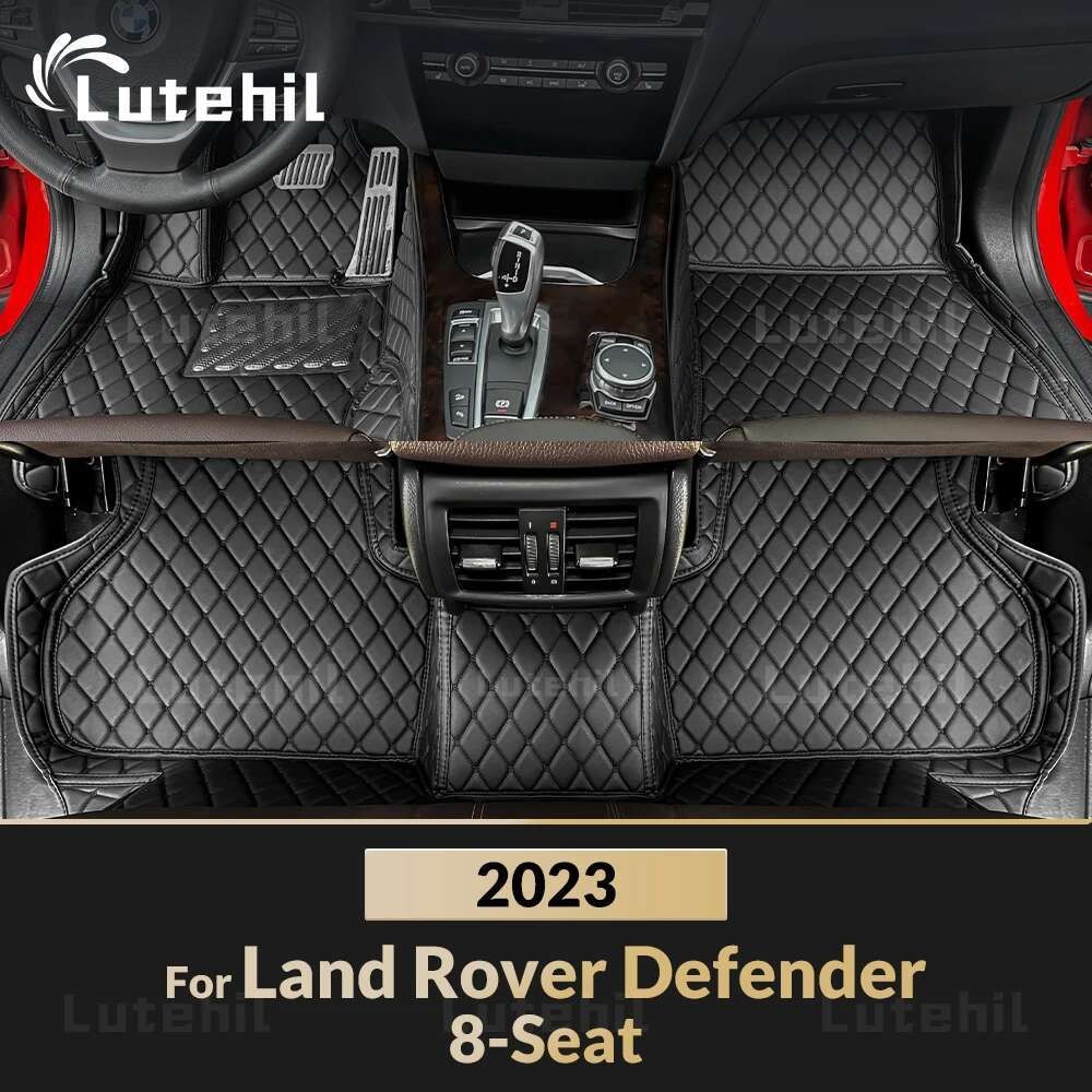 Tapetes De Carro Personalizados Para Defender 8 Assentos 2023 Capa De Carpete De Automóvel Detalhes Interiores Acessório