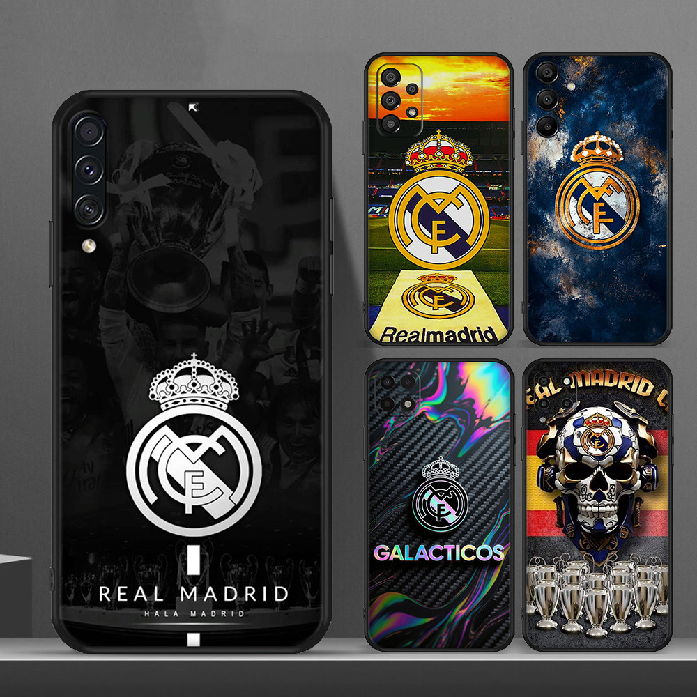 Invólucro Samsung Galaxy A01 A20 M30 A03 A03S A04 A04E A04S A05 A05S A03 Coer A10 A10S A11 A12 A13 Silicone Real Madrid 