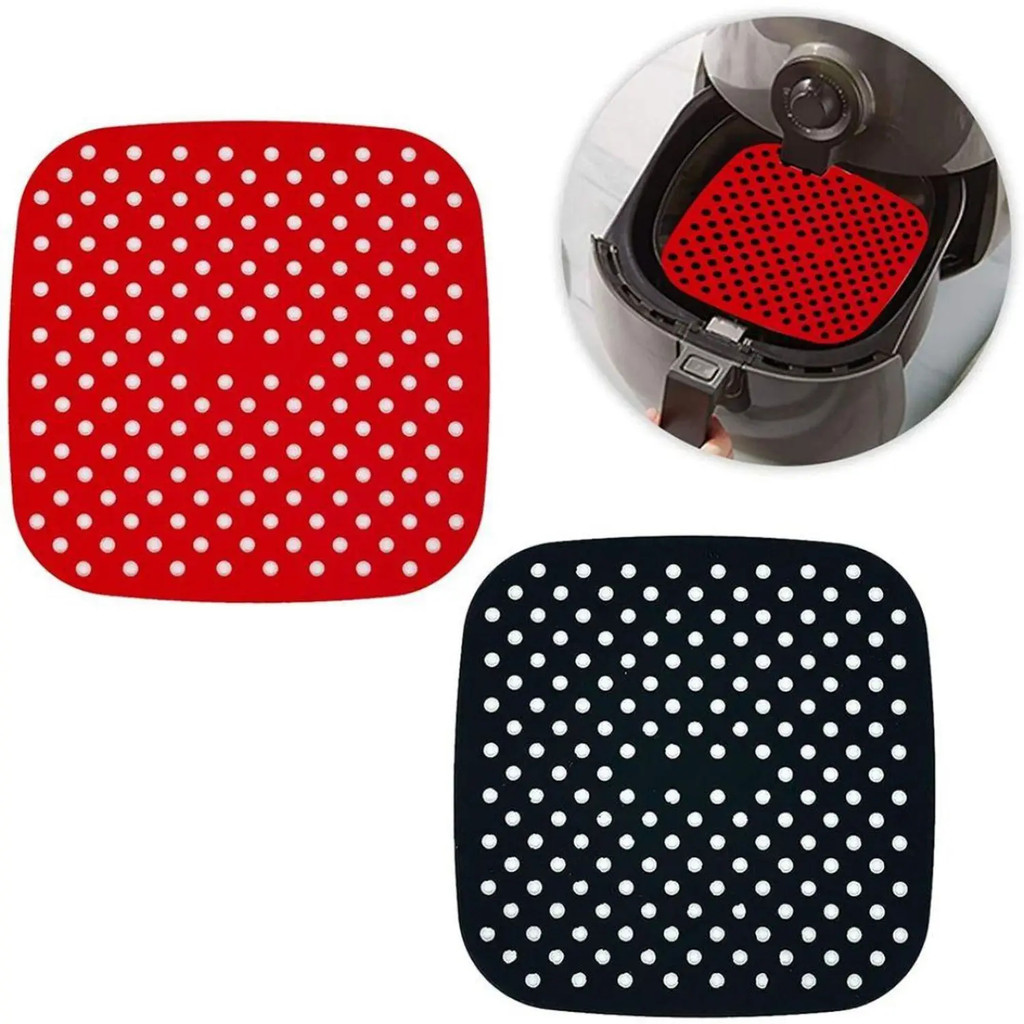 Protetor De Silicone Quadrado Fritadeira Elétrica Tamanho 8,5cm Tapete Protetor de Silicone