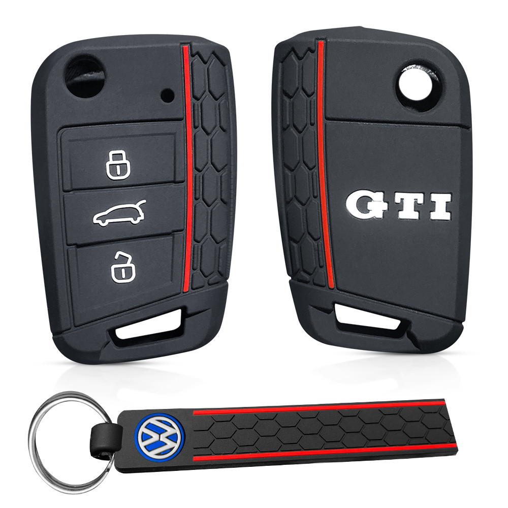 VW Volkswagen GTI Golf 7 Touran Tiga POLO Porta-Chaves Nivus Tiguan T6.1 T-Roc TCross Seat Arona Ateca Ibiza Leon Skoda em Oferta na Shopee