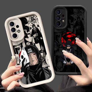 Capa Para Samsung Galaxy A55 A35 A53 A54 5G A52 A73 A32 A34 Macia A25 A21S A23 A13 A14 A15 A06 Proteção De Câmera De Telefone Arte Preta Narutos Itachi Cartoon em Oferta na Shopee