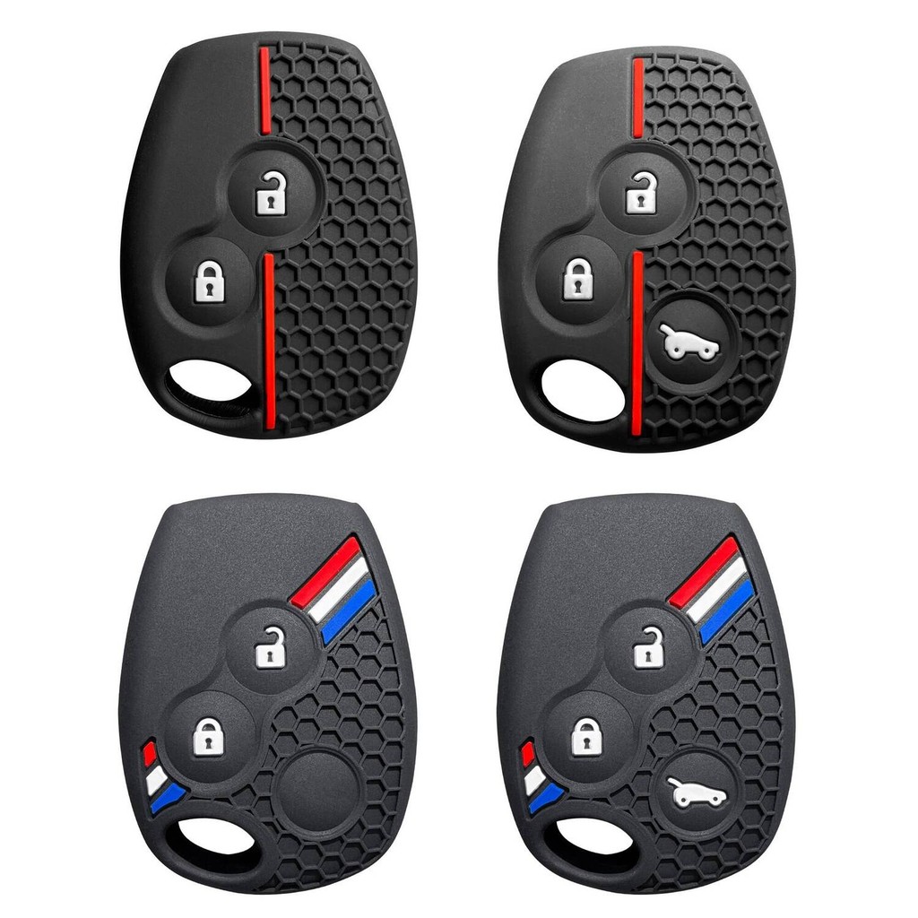 Renault Clio 3 Logan 2 Dacia Duster Capa De Silicone Para Chave Sandero Stepway Lada Largus Nissan Almera Terrano Porta-
