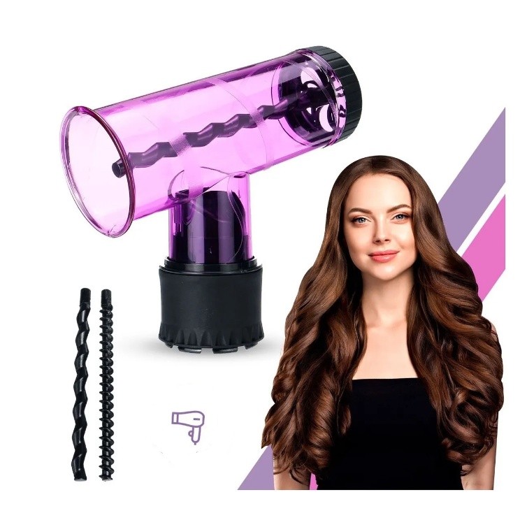 Difusor de Secador Modelador de Cachos 2 em 1 Magic Roller Acessório Secador Cabelo