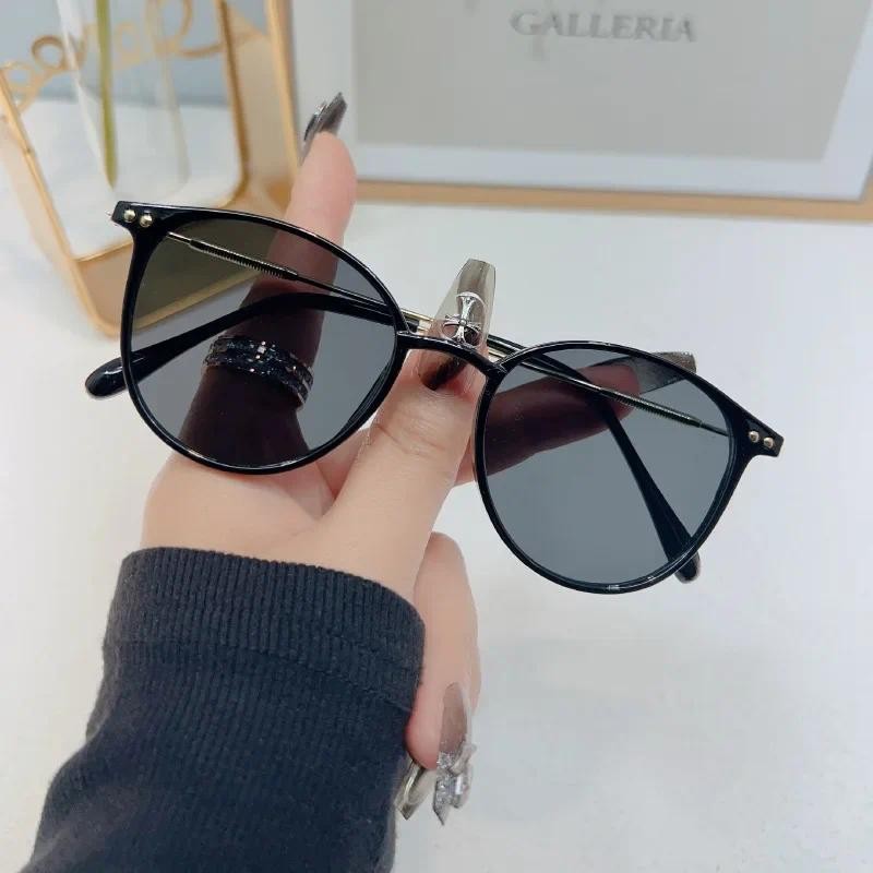 Mulheres Retro Luxo Designer Óculos De Sol Vintage Novos Redondos Para Femininos