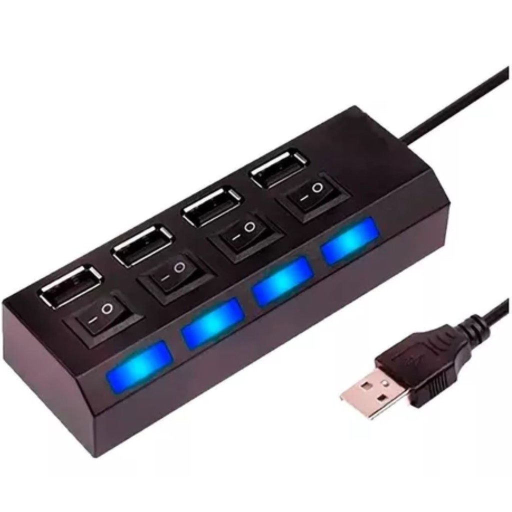 Hub USB 4 Portas 2.0 - Extensão Prática e Rápida