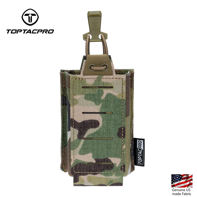 TOPTACPRO Tactical Single 556 Mag Bolsa MOLLE Quick Draw Leve Holder 8527