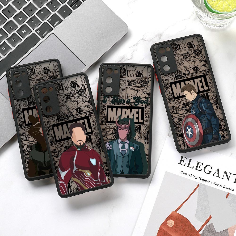 Capa Marvel Ironman Loki Capitão América Para Samsung Galaxy A56 A55 5G A36 A72 A14 A54 A53 A32 A12 A26 A25 A15 A52 A32