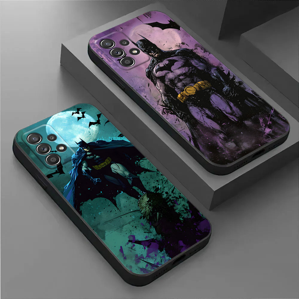 Marvel Superheroes Batman Capa Macia Para Samsung Galaxy A56 5G A36 A55 A35 A72 A73 A14 A15 A16 A54 A53 A52 A32 A12 A26 