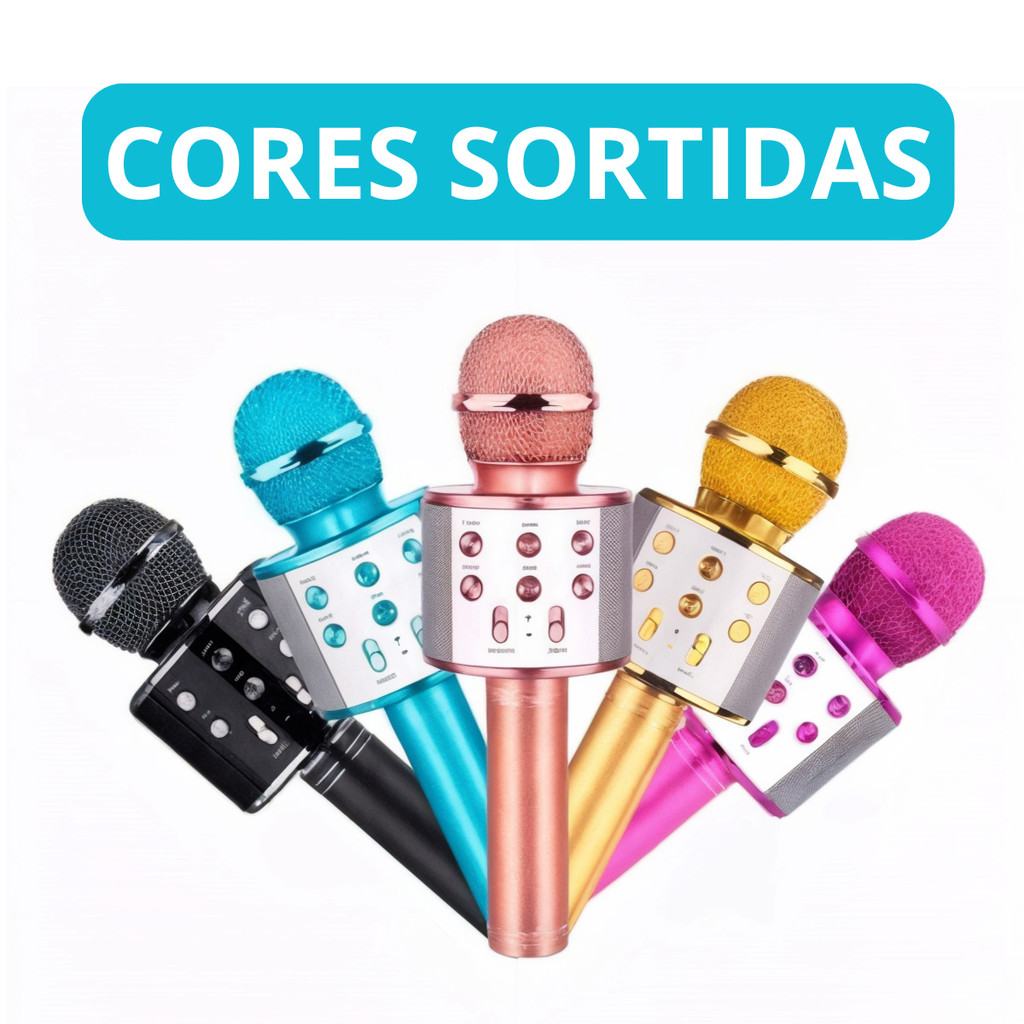 Microfone Sem Fio NMI-03 Karaokê - (Cores Sortidas)