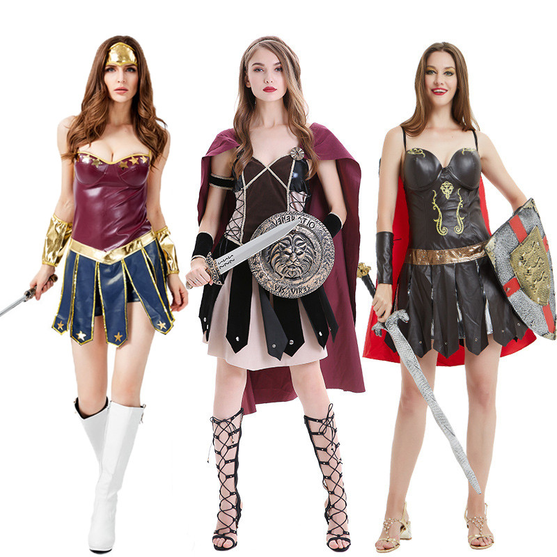 Spartan Guerreiro Feminino Super-Herói Traje Cosplay Vestido Ficção Científica Filme Uniforme Halloween Fantasia em Oferta na Shopee