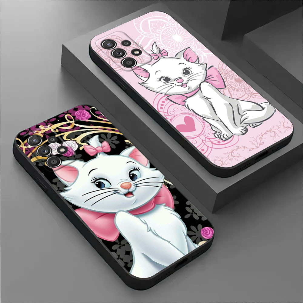 Capa Macia De Gato Marie Dos Desenhos Animados Para Samsung Galaxy A56 5G A36 A55 A35 A72 A73 A14 A15 A16 A54 A53 A52 A3 em Oferta na Shopee