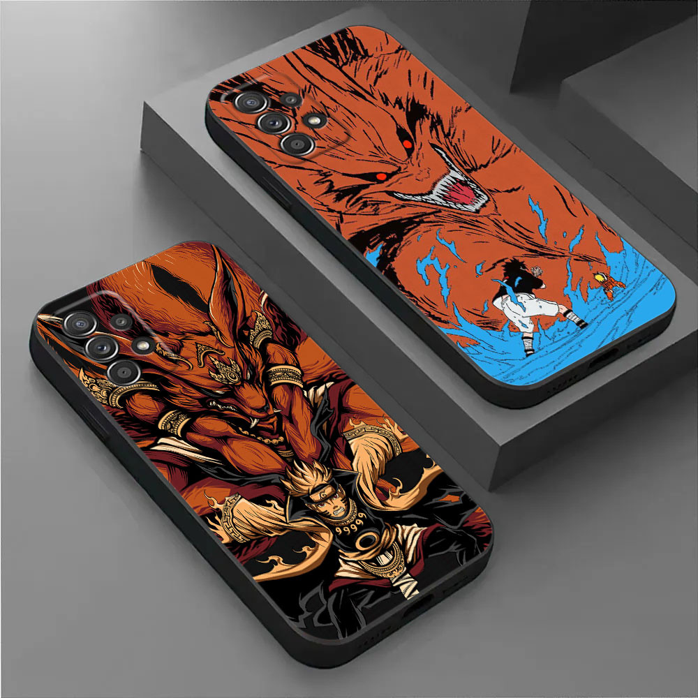 Anime Hot Uzumaki Narutos Kurama Madara Invólucro Para Samsung Galaxy A56 5G A36 A55 A35 A72 A73 A14 A15 A16 A54 A53 A52