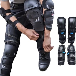 Kit Joelheira Cotoveleira Articulada Moto Bike Skate Trilha Protege Joelho Cotovelo Tamanho Único
