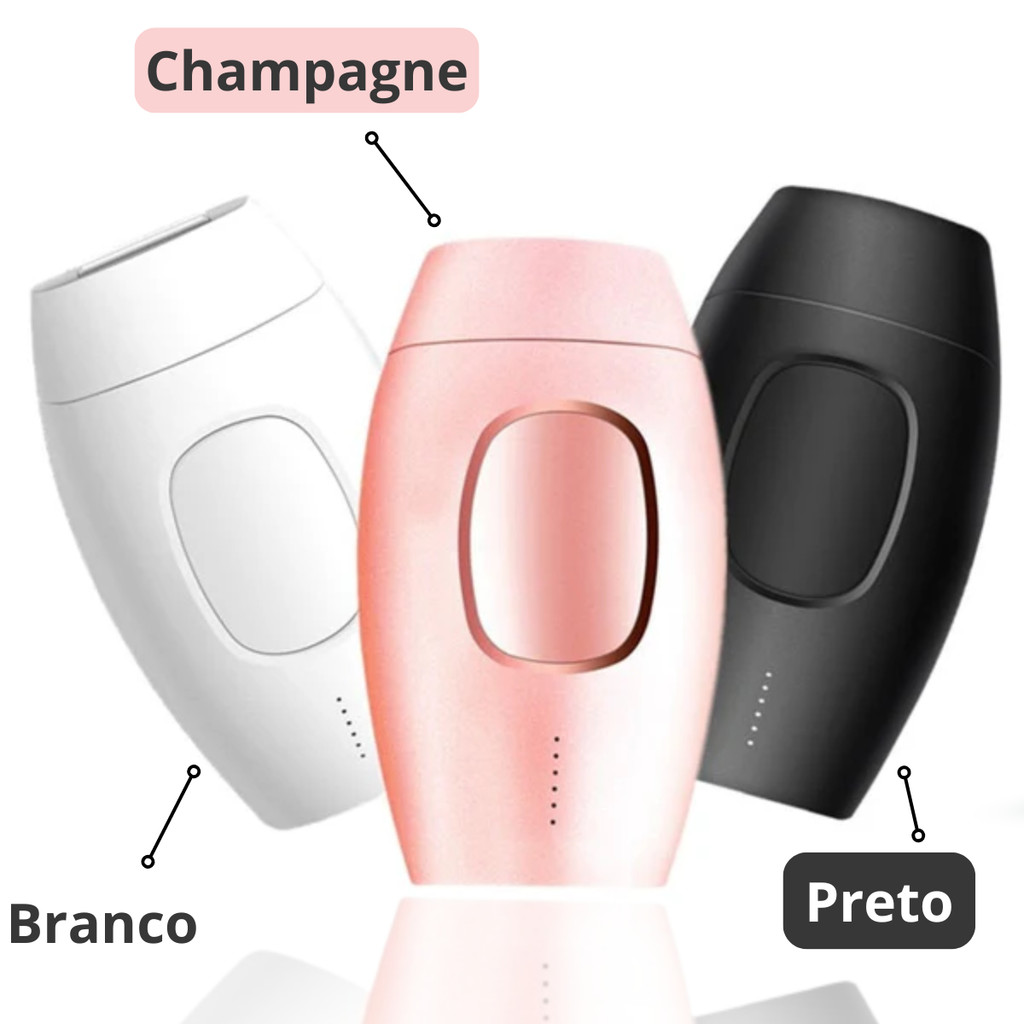 Depilador Laser Luz Pulsada (IPL) Remover de Pelos Indolor - (Cores Sortidas)