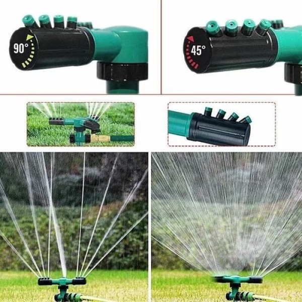 Irrigador Jardim Giratorio 3 Jatos Jardim Horta Canteiro Com Espeto de Jardim