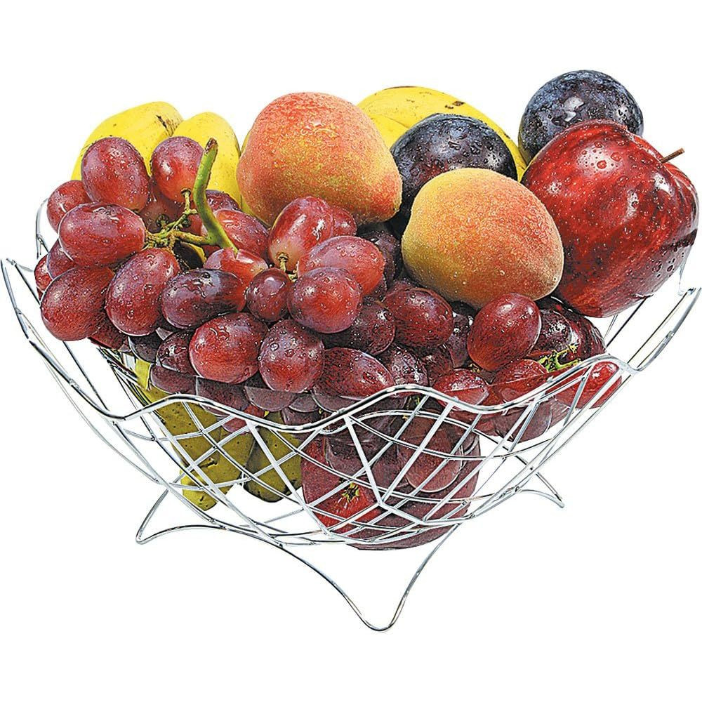 Fruteira Copacabana Mesa Cromada Niquelart em Oferta na Shopee