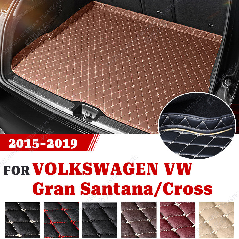 Tapete De Porta-Malas De Carro Para VOLKSWAGEN VW Gran Santana hatchback 2015 2016 2017 2018 2019 Acessórios Personaliza
