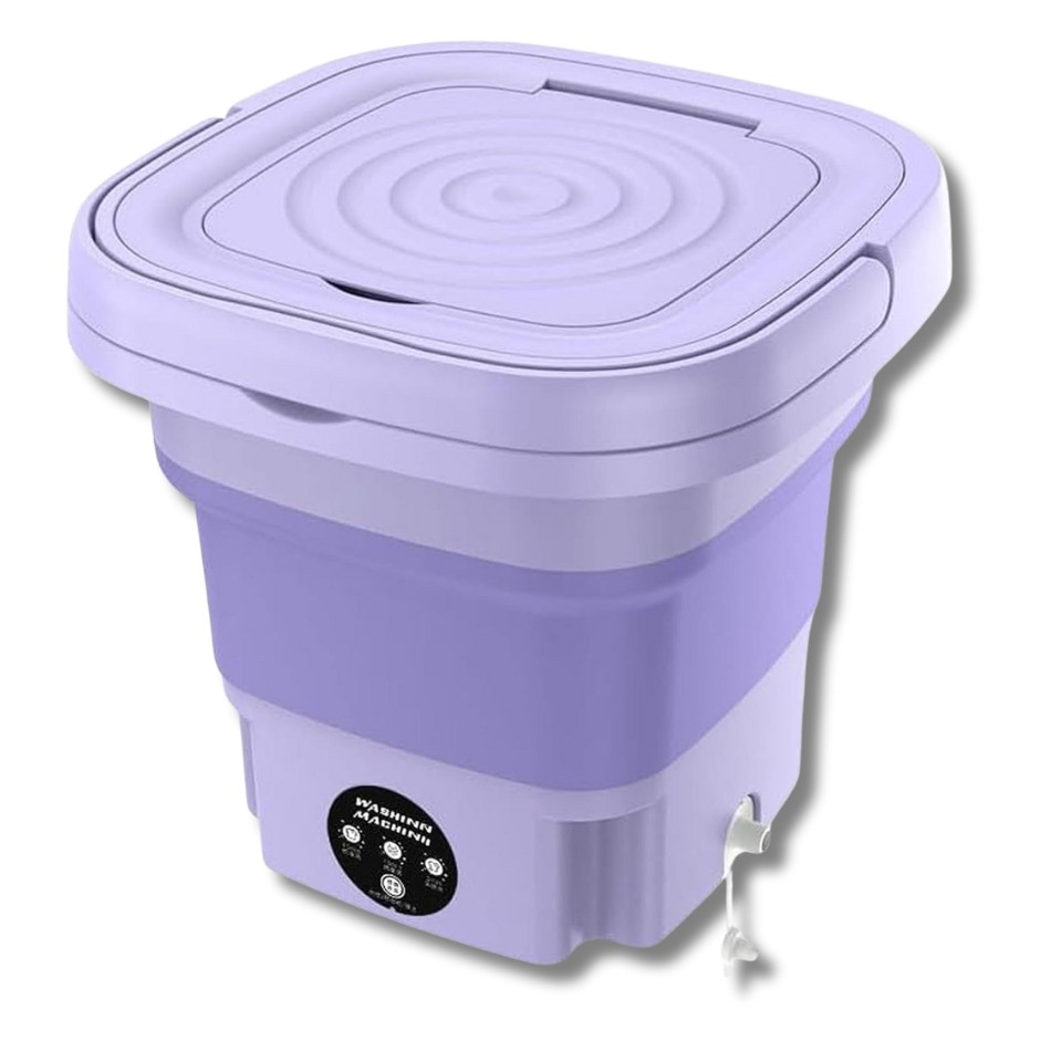 Mini máquina de lavar roupa dobrável portátil moderna máquina de lavar automática roupa interior viagem bivolt