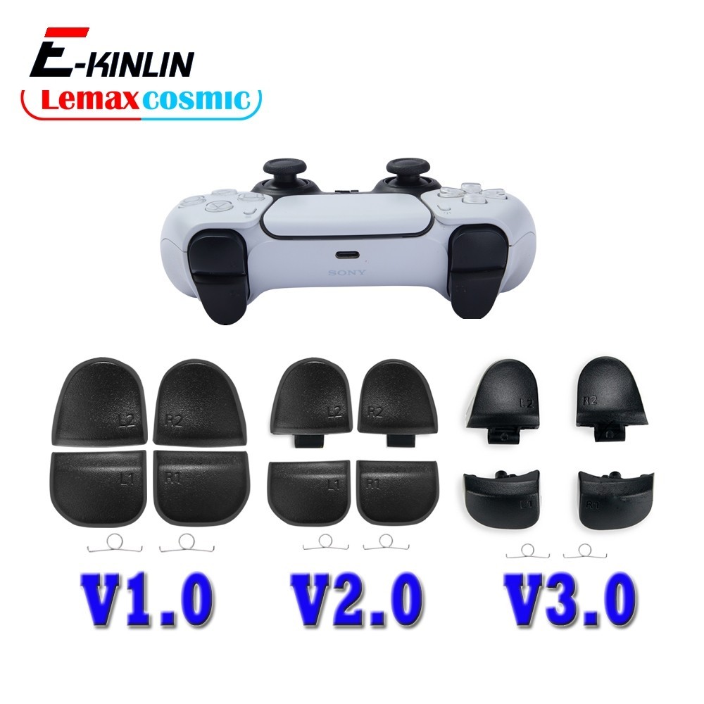 Substituir R1 L1 R2 L2 Aciona Botões Controlador Jogo Chave Primavera Para Sony Playstation 5 PS5 Dualsens V1 V2 V3