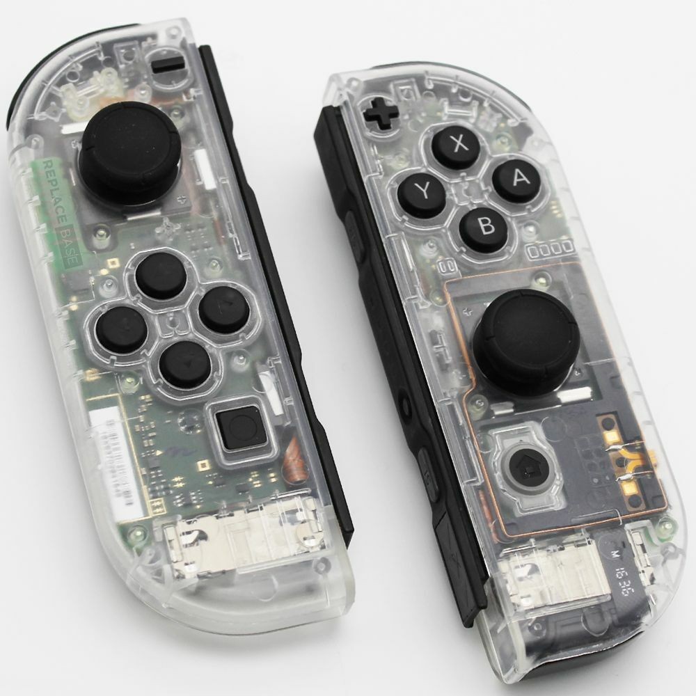 Conjunto De Carcaça Transparente Para Joy-con Do Nintendo Switch (esquerda E Direita)