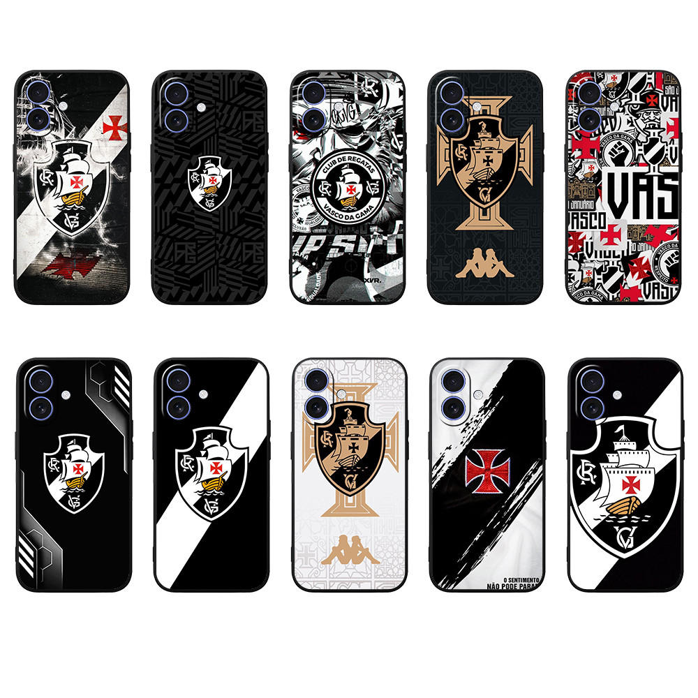 Capa Anti-Queda Para Celular iPhone 16 Plus 16 Pro Max Vasco da Gama