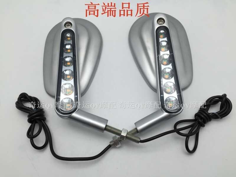 Adequado para Harley Way Luther 1250CC músculo motocicleta espelho retrovisor com refletor de sinal de volta galvanoplas