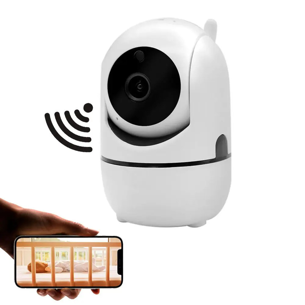 Câmera Robô Babá Eletrônica com Wi-Fi e Microfone - Controle por Aplicativo para Monitorar Crianças e Pets
