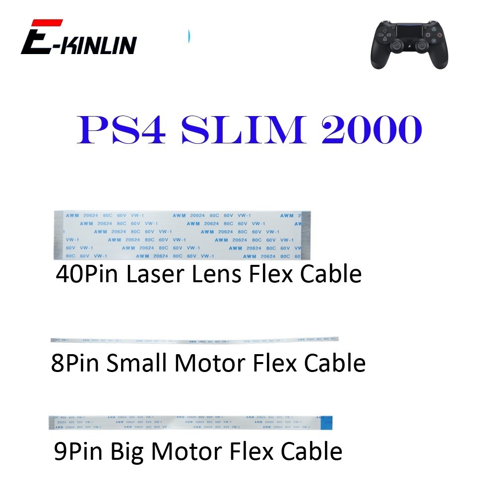 Substituição DVD Drive Lente Laser Cabo De Fita Flexível Grande Motor Pequeno Cabos Para Sony Playstation 4 PS4 Magro 20