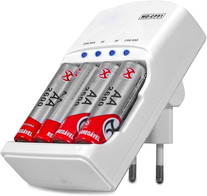 Carregador de Pilhas AA - MOX MO-CP51